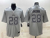 Men's Las Vegas Raiders #28 Josh Jacobs Grey Atmosphere Fashion Stitched Jersey,baseball caps,new era cap wholesale,wholesale hats